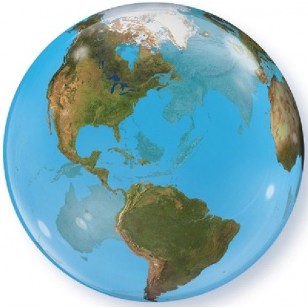 Planet Earth World Bubble Balloon 